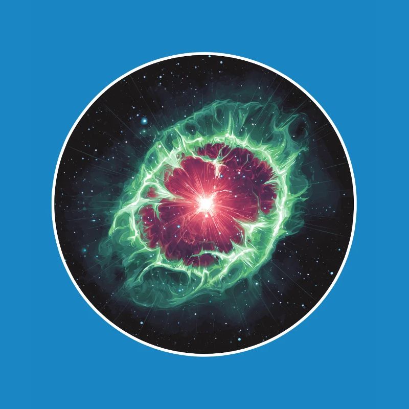 Coquille de nébuleuse planétaire spatiale en astronomie