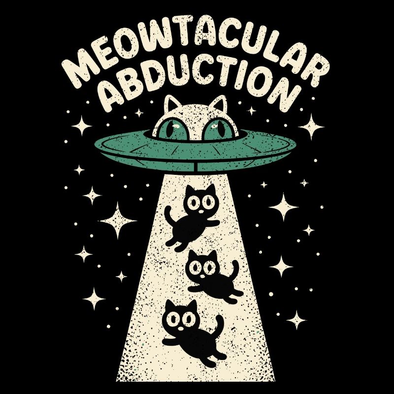 Enlèvement drôle d’extraterrestre chat