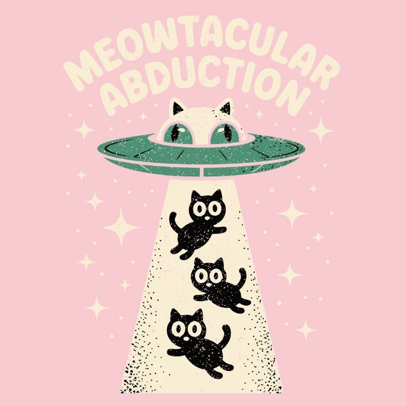 Enlèvement drôle d’extraterrestre chat
