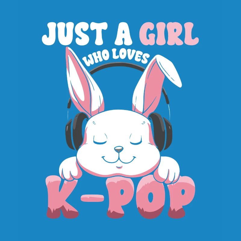K-Pop Bunny  mit Kopfhörern