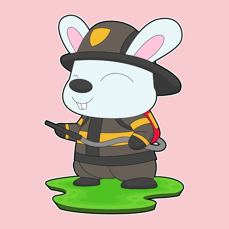 Pompiers Rabbit Extincteur Brigade