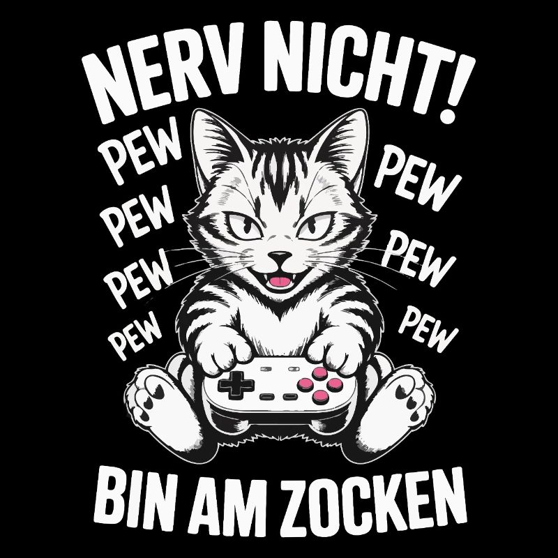 Nerve Not I'm Gambling Gamer Cat Design