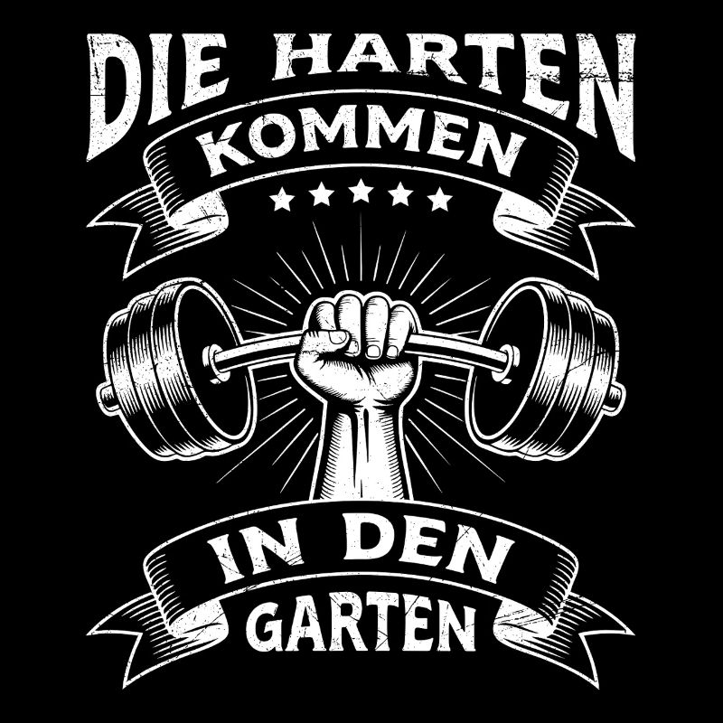 Gewichtheber DIE HARTEN KOMMEN IN DEN GARTEN