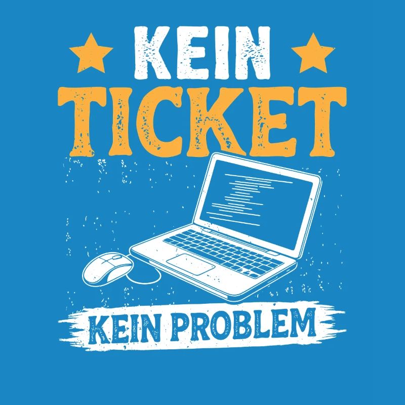 Ordinateur de nerd PAS DE TICKET PAS DE PROBLÈME DRÔLE