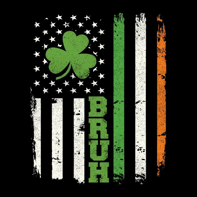 Bruh St Patrick’s Irish Shamrock St. Paddys