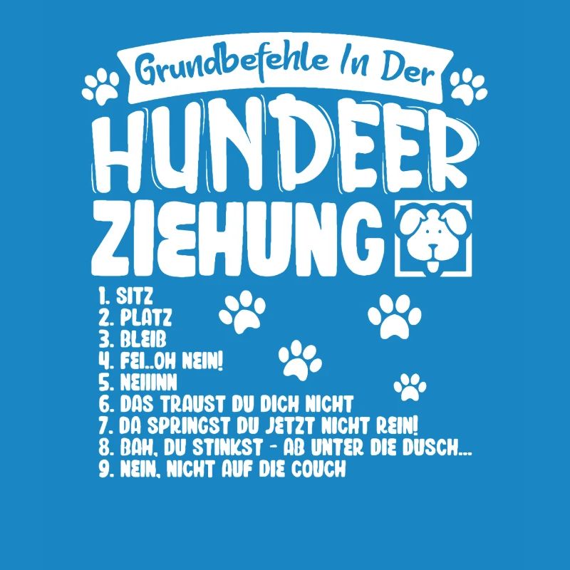 Commandes de base du motif du chien dressé