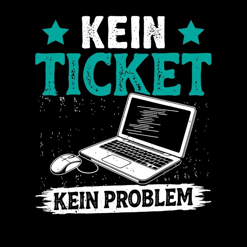 Ordinateur de nerd PAS DE TICKET PAS DE PROBLÈME DRÔLE