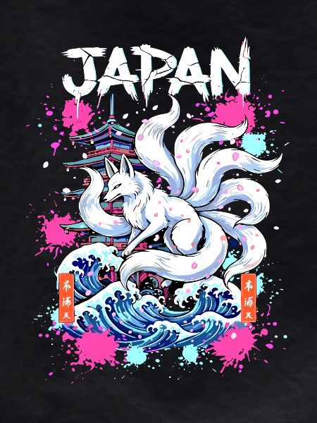 Kitsune Japan Pagode – Anime Fuchsgeist 
