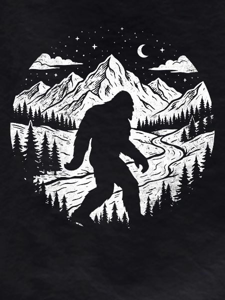 Bigfoot Forest Night Sasquatch