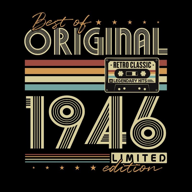 Original 1946 Vintage Birthday Retro