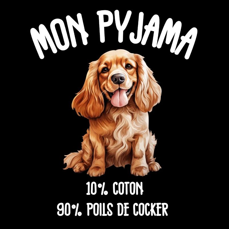 Pyjama Poils de Cocker Chien