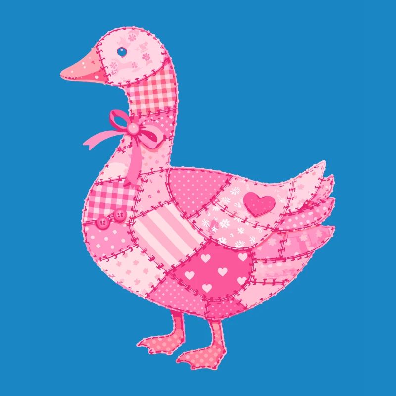 Patchwork Ente Rosa