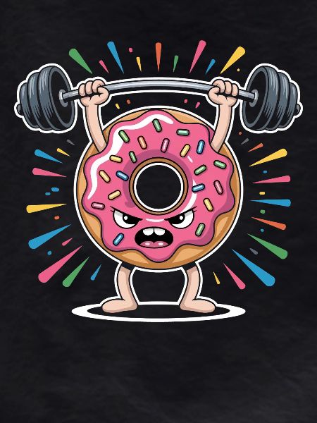 Donut strength training with sprinkles