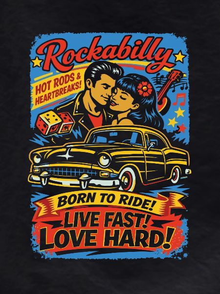 Rockabilly Car Love Print
