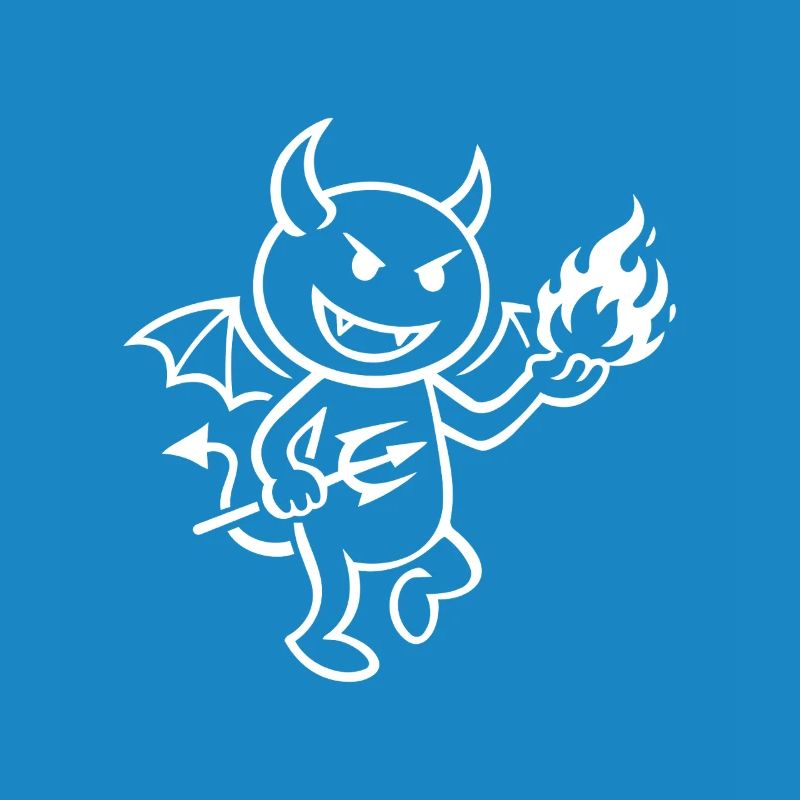 Fire Demon with Flame Ball - Devil