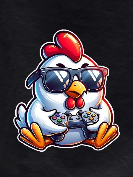 Gamer Chicken with Controller