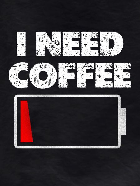 I need coffee battery empty