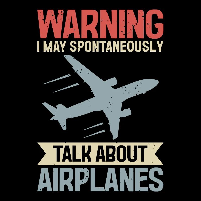 Flugzeugpilot Ich könnte über Flugzeuge sprechen