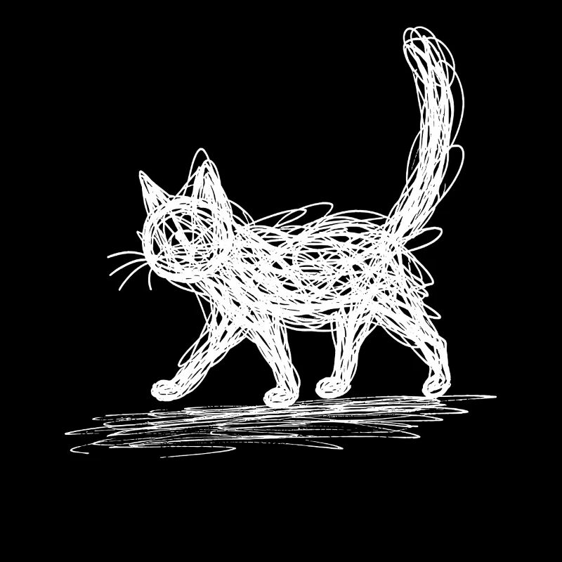 Minimaliste, Dessiné Cat, Minimalisme