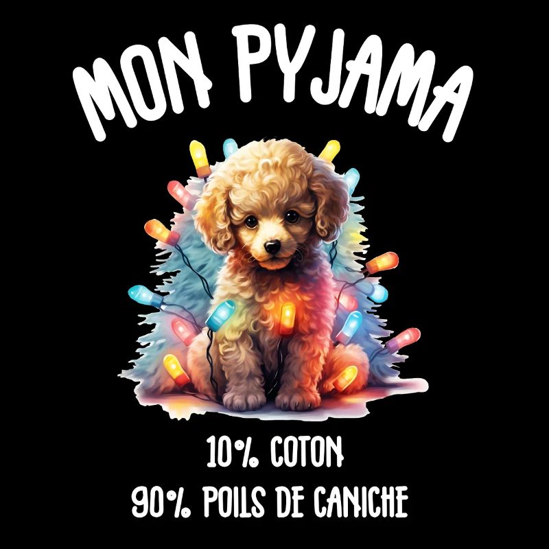 Pyjama Chien Caniche Humour