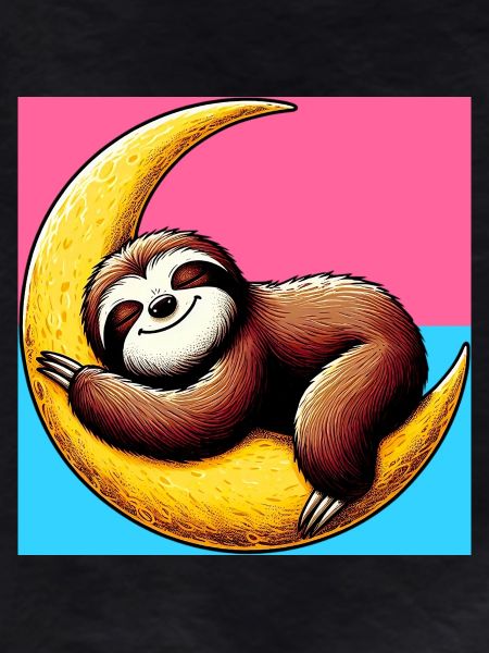 Sloth sleeps on the Moon