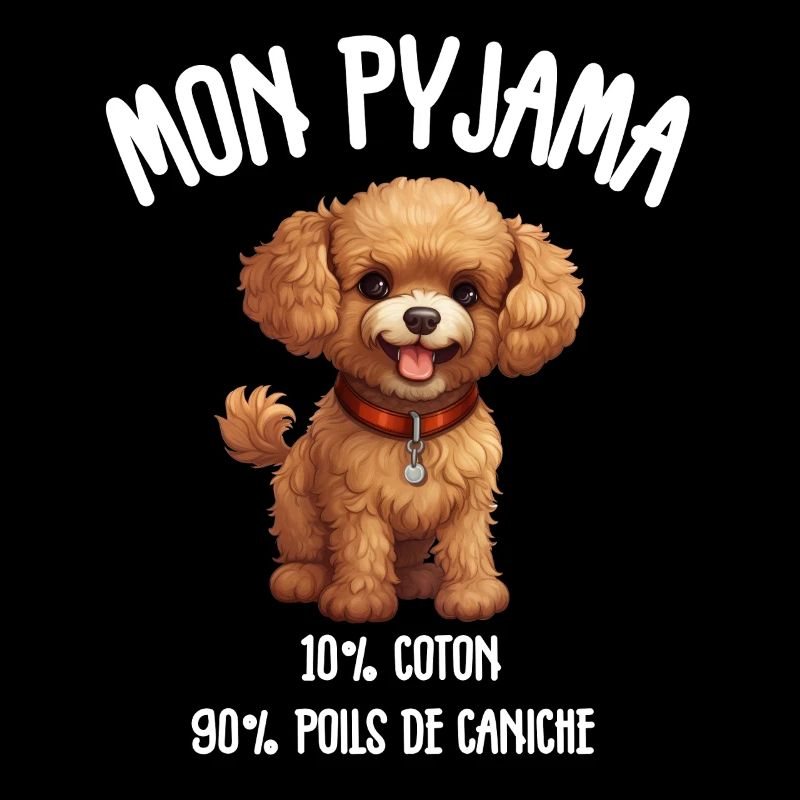 Pyjama Chien Caniche Humour