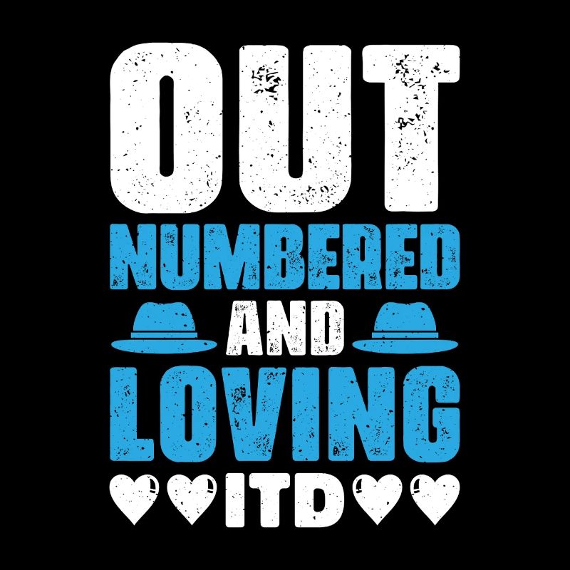 Papa Vater von drei Mädchen Töchtern