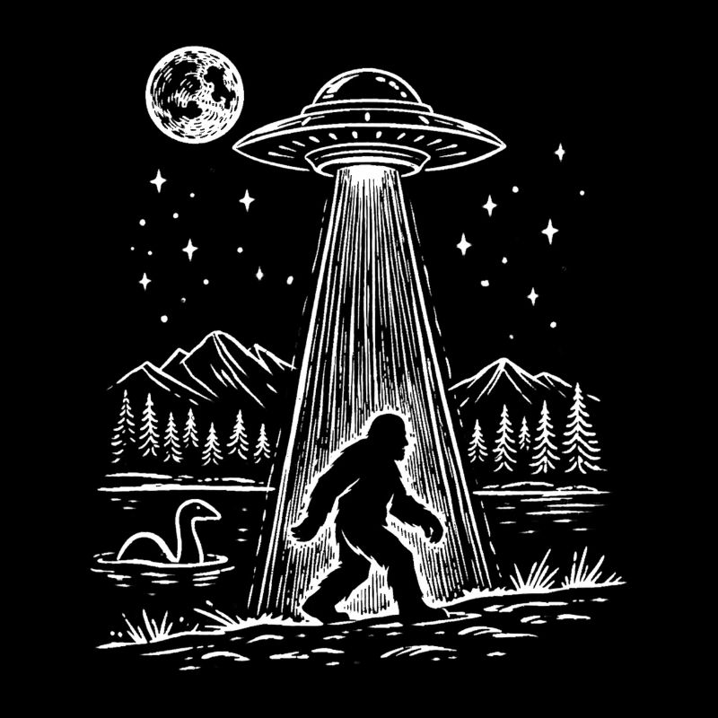 Bigfoot Alien Entführung Sasquatch UFO Raumschiff