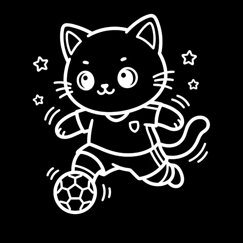 Soccer Kawaii Cat