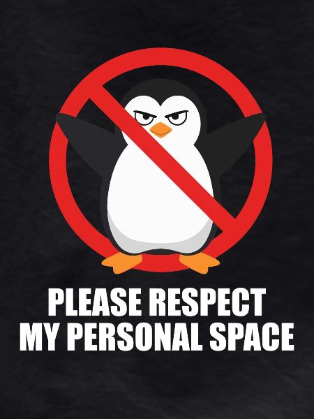 Pinguin Persönlicher Abstand