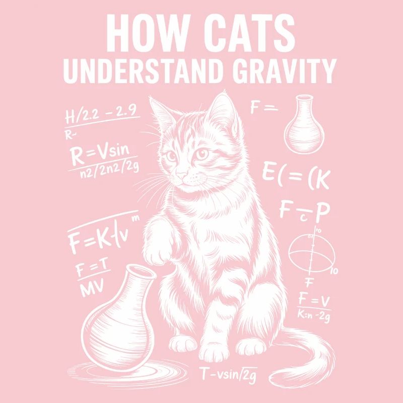 Dictions de chats de physique Blague de maths Cadeau de physique