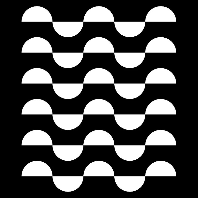 Répétition de l’arc d’onde monochrome