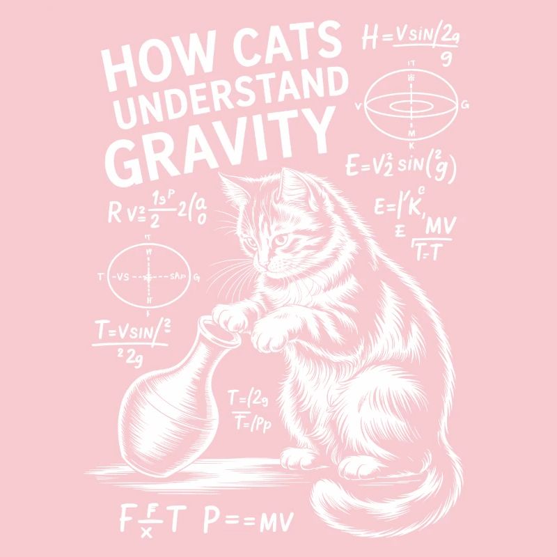 Dictions de chats de physique Blague de maths Cadeau de physique