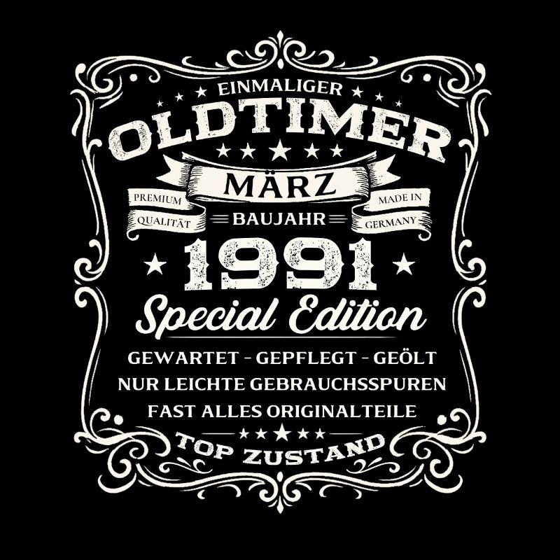 35. Geburtstag Geschenk Mann Oldtimer März 1991