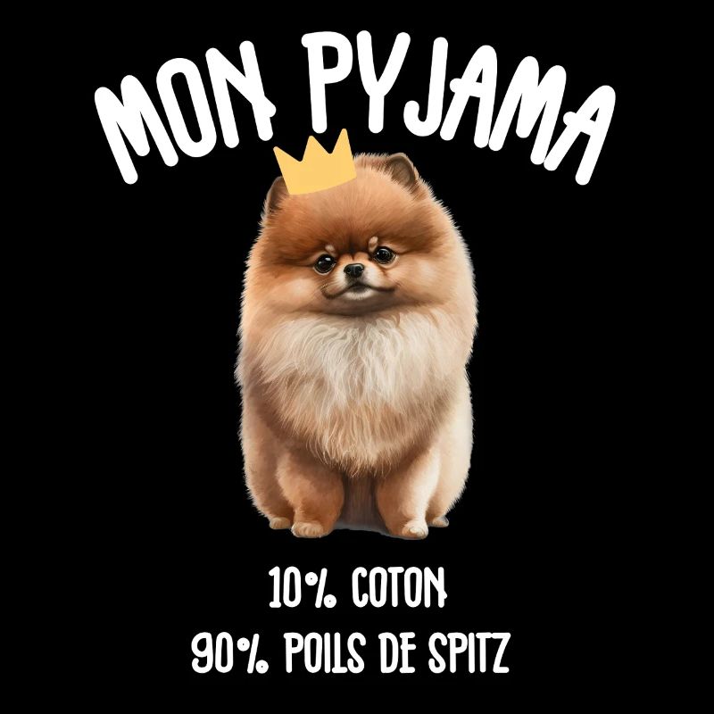 Lustige Pomeranian-Spitzhunde-Pyjamas