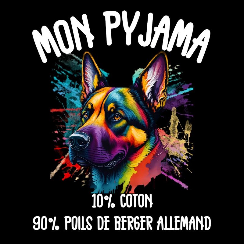 Deutscher Schäferhund-Schlafanzug-Humor