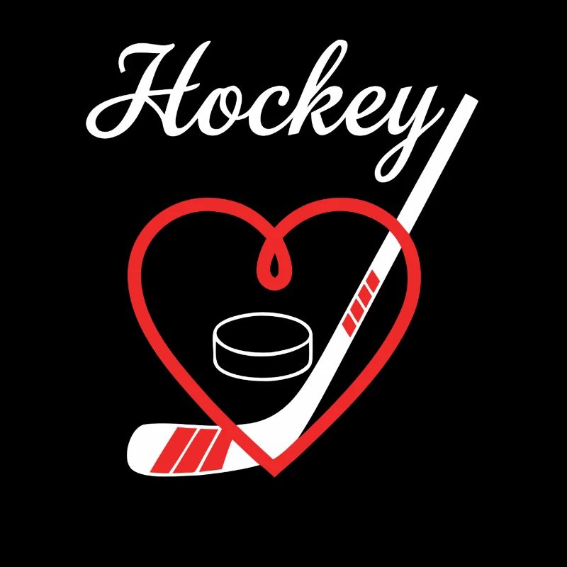 Eishockey Herz Puck Schläger