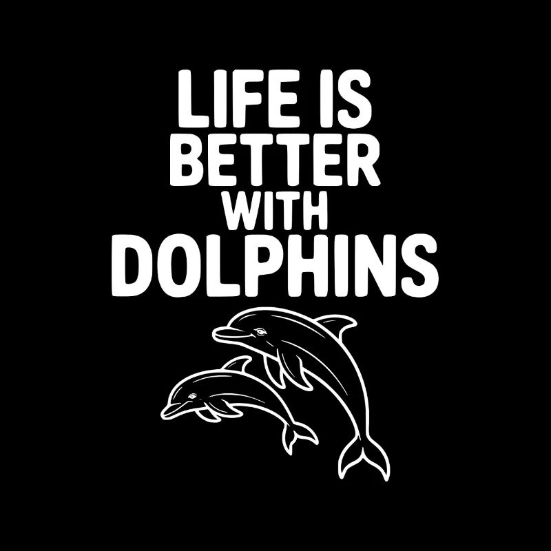 La vie est meilleure avec les dauphins
