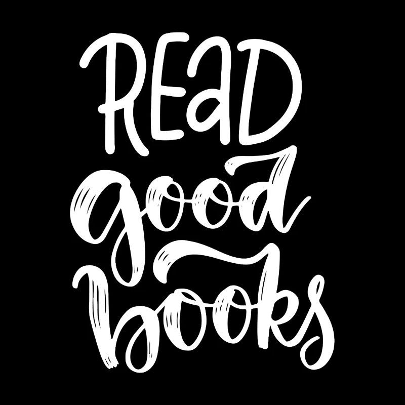 Read Good Books: Hand-Lettered Quote