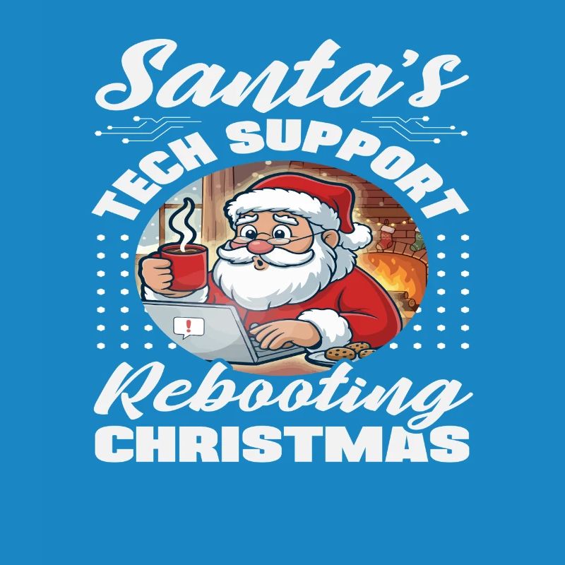 Weihnachtsmann Tech Support Weihnachten IT