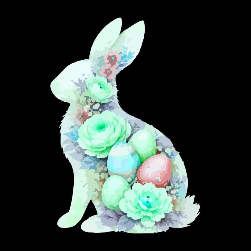 Aquarelle de Pâques du Lapin