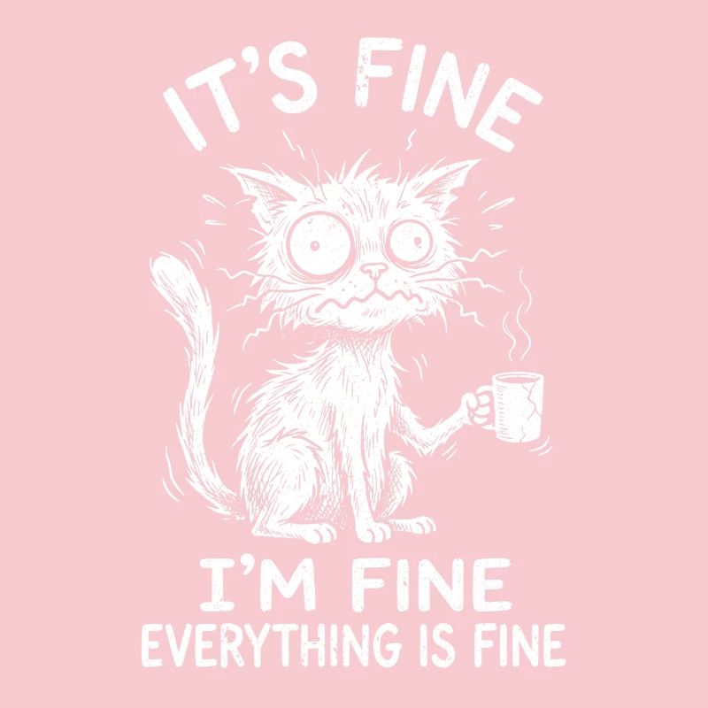 It's Fine I'm Fine Everything is Fine Katzen