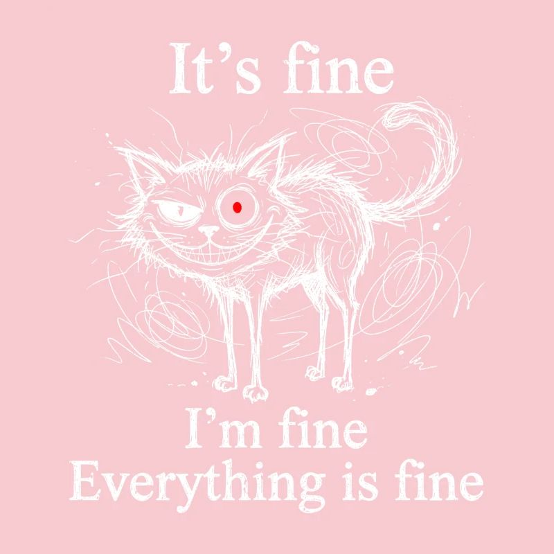 It's Fine I'm Fine Everything is Fine Katzen