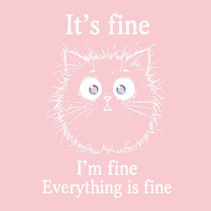 It's Fine I'm Fine Everything is Fine Katzen