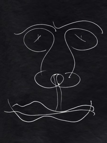 Minimalist Head Drawing