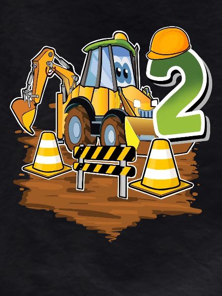 2 excavators 2nd birthday