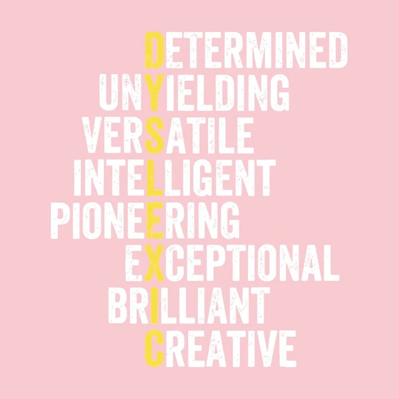 Yellow Accent Adjective Stack