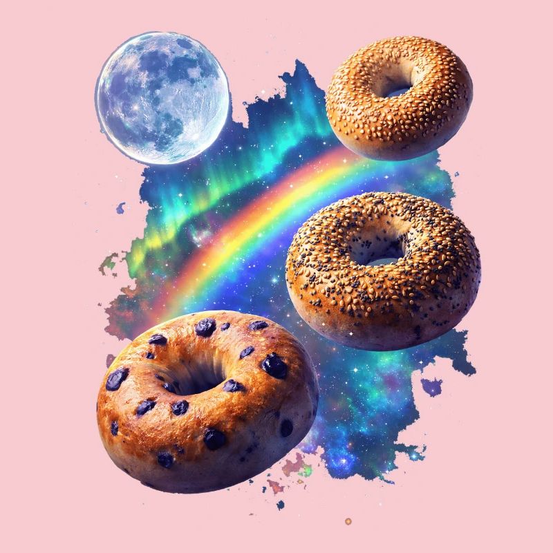 Cosmic donuts over rainbow space