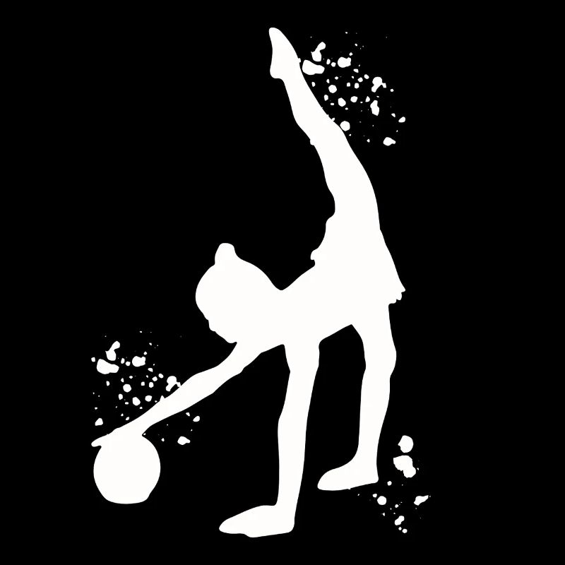 Gymnast with ball rhythmic gymnastics