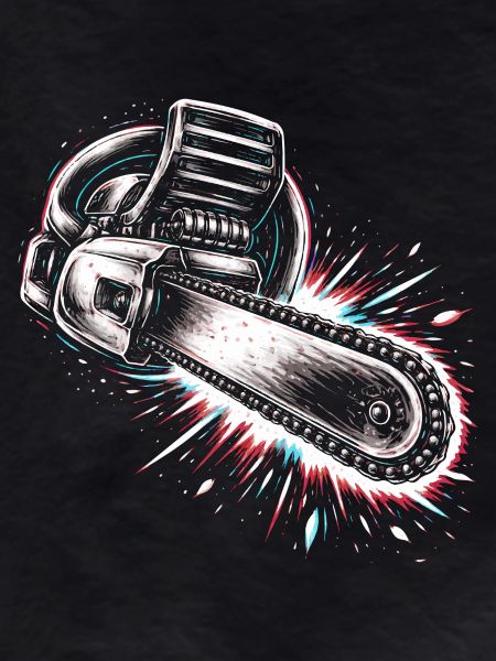 Chainsaw Tool Lumberjack Design